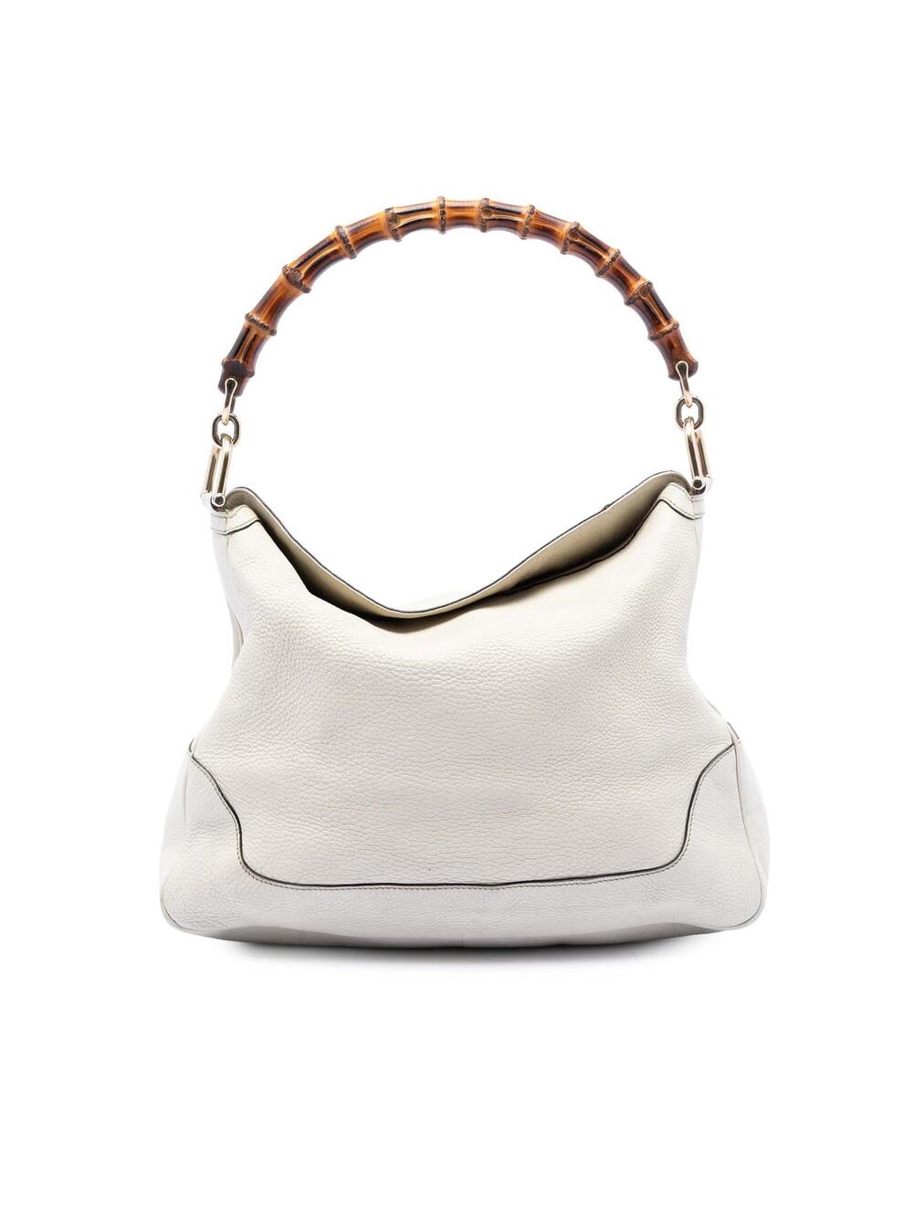 Gucci Calfskin Bamboo Diana Satchel #352835G52B